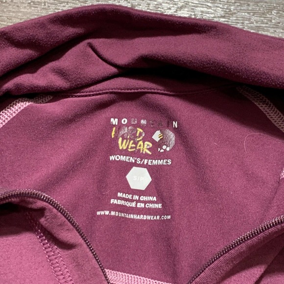 Mountain Hardwear Jacket Womens Small Purple 1/4 Zip Gore Pullover Gorpcore - Picture 5 of 11